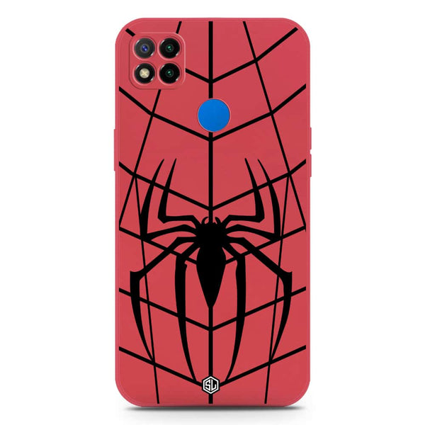 X-Spider Design Soft Phone Case - Silica Gel Case - Dark Red - Xiaomi Dark Redmi 9C