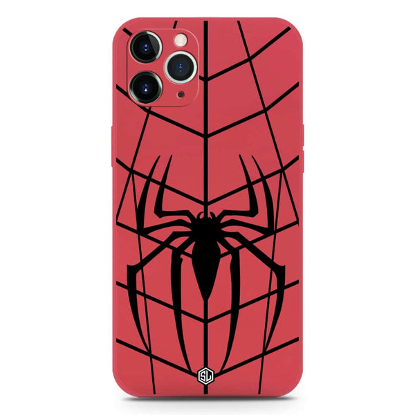 X-Spider Design Soft Phone Case - Silica Gel Case - Dark Red - iPhone 11 Pro