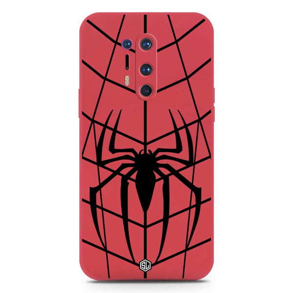 X-Spider Design Soft Phone Case - Silica Gel Case - Red - OnePlus 8 Pro