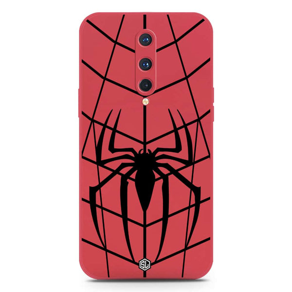 X-Spider Design Soft Phone Case - Silica Gel Case - Red - OnePlus 8