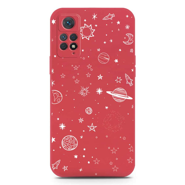 Stardust Dreams Design Soft Phone Case - Silica Gel Case - Red - Xiaomi Redmi Note 11 Pro Plus 5G