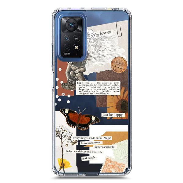 Aesthetic Design - Design 2 - Soft Phone Case - Crystal Clear Case - Xiaomi Redmi Note 11 Pro