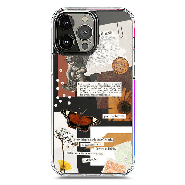 Aesthetic Design - Design 2 - Soft Phone Case - Crystal Clear Case - iPhone 13 Pro