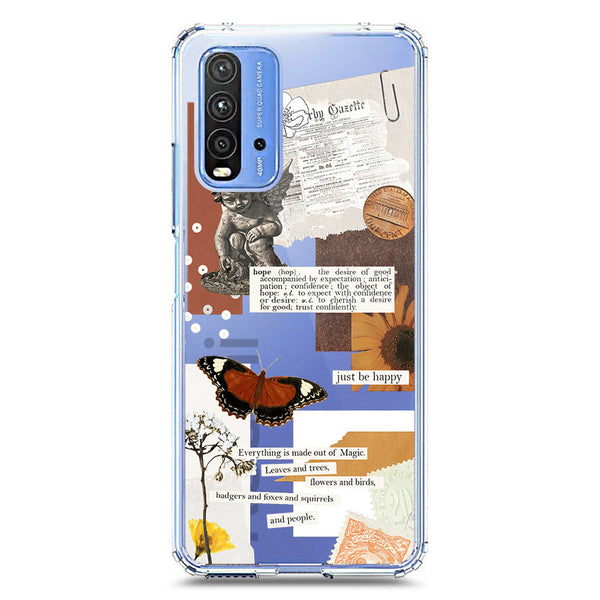 Aesthetic Design - Design 2 - Soft Phone Case - Crystal Clear Case - Xiaomi Redmi 9T