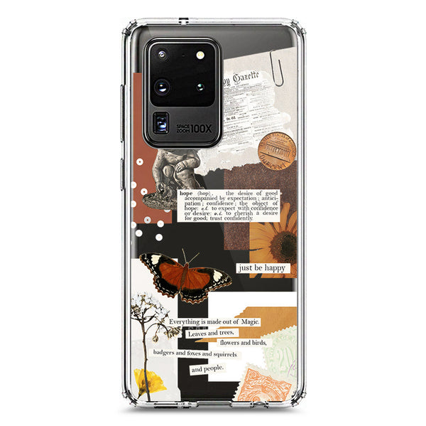 Aesthetic Design - Design 2 - Soft Phone Case - Crystal Clear Case - Samsung Galaxy S20 Ultra