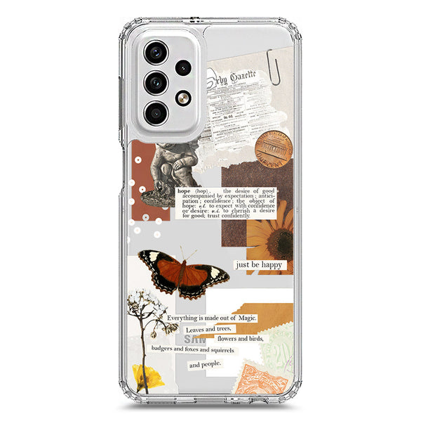 Aesthetic Design - Design 2 - Soft Phone Case - Crystal Clear Case - Samsung Galaxy A23 5G