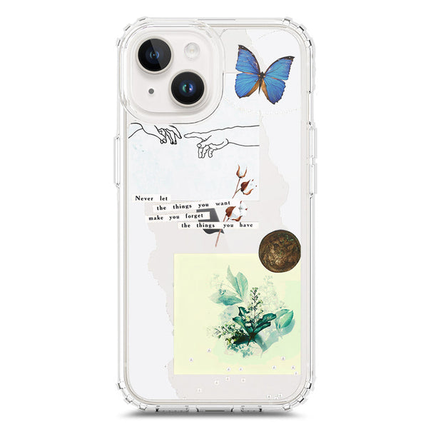 Aesthetic Collage Design - Design 3 - Soft Phone Case - Crystal Clear Case - iPhone 15