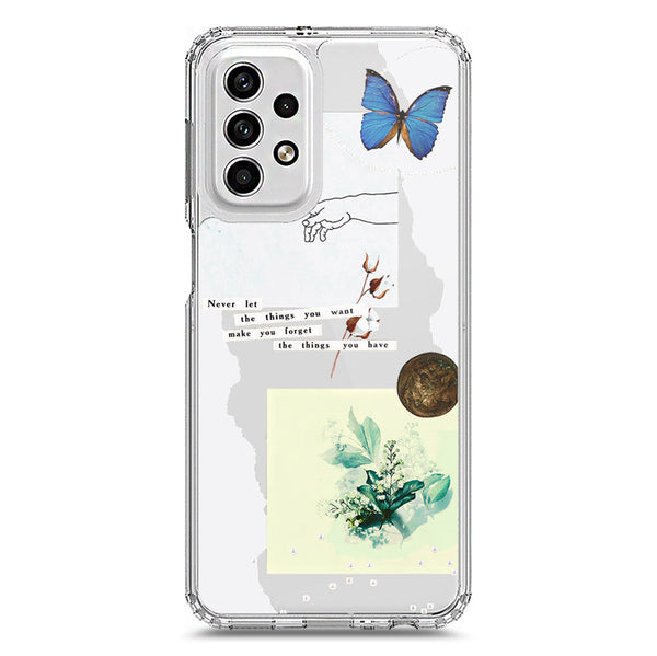 Aesthetic Collage Design - Design 3 - Soft Phone Case - Crystal Clear Case - Samsung Galaxy A23 5G