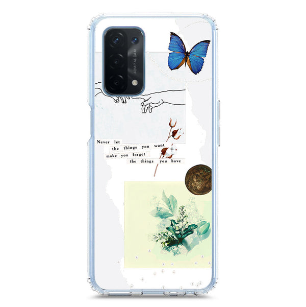 Aesthetic Collage Design - Design 3 - Soft Phone Case - Crystal Clear Case - Oppo A74