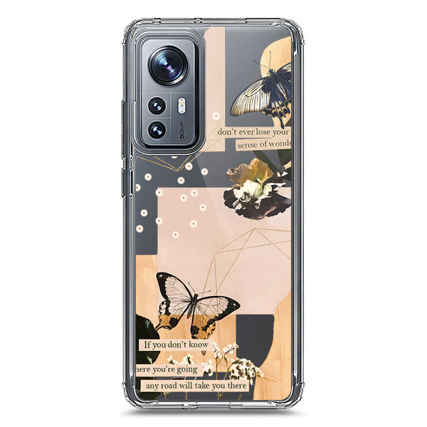 Aesthetic Butterfly Design - Design 4 - Soft Phone Case - Crystal Clear Case - Xiaomi 12 Pro