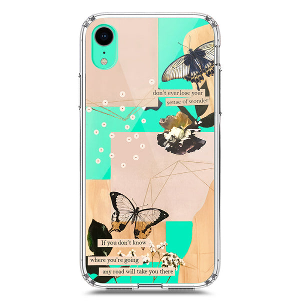 Aesthetic Butterfly Design - Design 4 - Soft Phone Case - Crystal Clear Case - iPhone XR