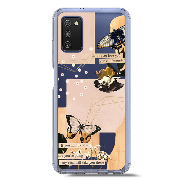 Aesthetic Butterfly Design - Design 4 - Soft Phone Case - Crystal Clear Case - Samsung Galaxy M02s