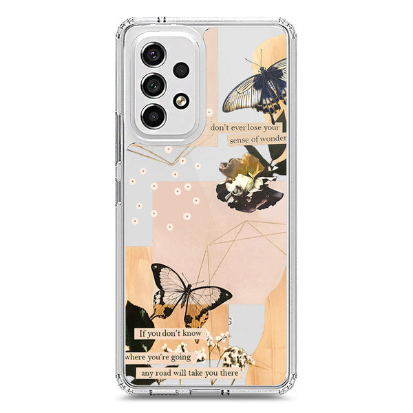 Aesthetic Butterfly Design - Design 4 - Soft Phone Case - Crystal Clear Case - Samsung Galaxy A53 5G