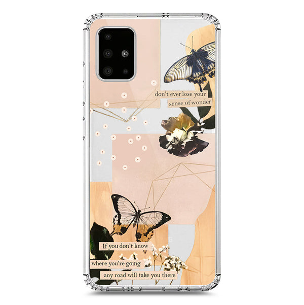 Aesthetic Butterfly Design - Design 4 - Soft Phone Case - Crystal Clear Case - Samsung Galaxy A51