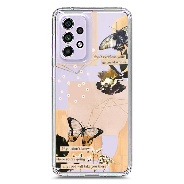 Aesthetic Butterfly Design - Design 4 - Soft Phone Case - Crystal Clear Case - Samsung Galaxy A33 5G