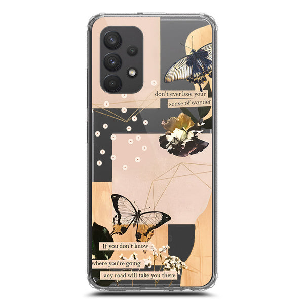 Aesthetic Butterfly Design - Design 4 - Soft Phone Case - Crystal Clear Case - Samsung Galaxy A32