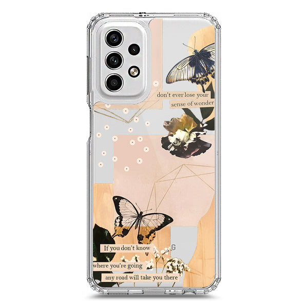 Aesthetic Butterfly Design - Design 4 - Soft Phone Case - Crystal Clear Case - Samsung Galaxy A23 5G