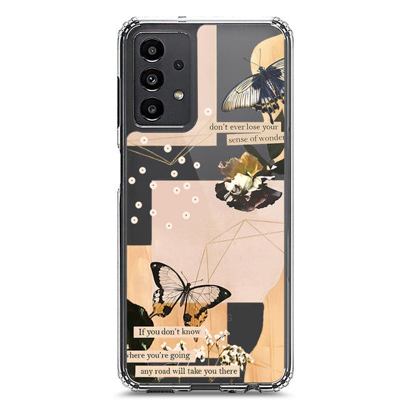 Aesthetic Butterfly Design - Design 4 - Soft Phone Case - Crystal Clear Case - Samsung Galaxy A13