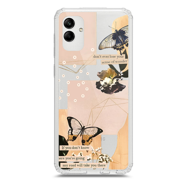 Aesthetic Butterfly Design - Design 4 - Soft Phone Case - Crystal Clear Case - Samsung Galaxy A04