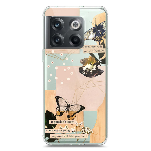 Aesthetic Butterfly Design - Design 4 - Soft Phone Case - Crystal Clear Case - OnePlus 10T