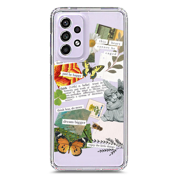 Aesthetic Scrap Design - Design 5 - Soft Phone Case - Crystal Clear Case - Samsung Galaxy A33 5G