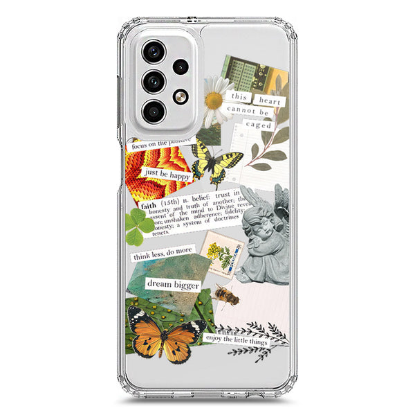 Aesthetic Scrap Design - Design 5 - Soft Phone Case - Crystal Clear Case - Samsung Galaxy A23 5G