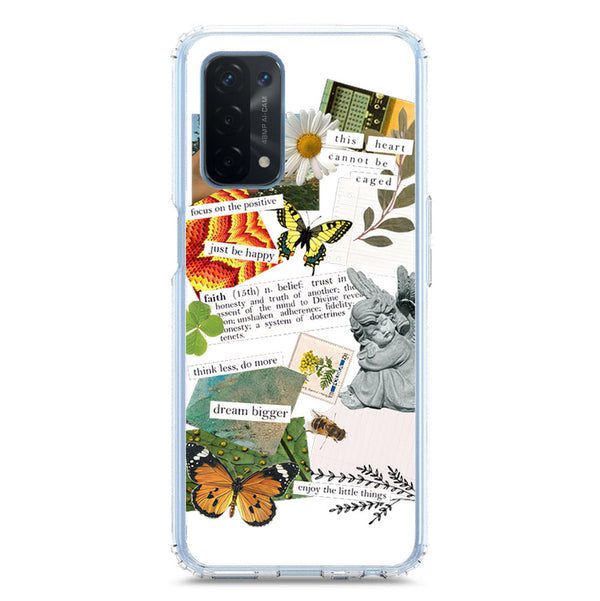 Aesthetic Scrap Design - Design 5 - Soft Phone Case - Crystal Clear Case - Oppo A74