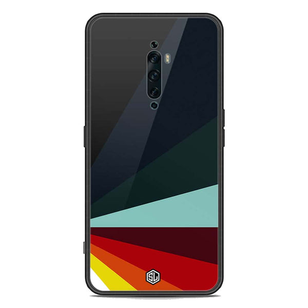 Retro Stripes Series Soft Phone Case - Premium Glass Case - Oppo Reno 2Z