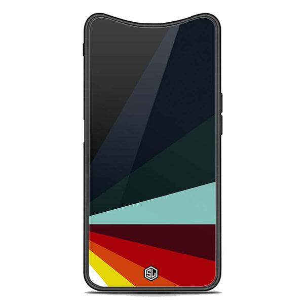 Retro Stripes Series Soft Phone Case - Premium Glass Case - Oppo Find X