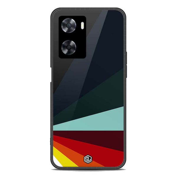 Retro Stripes Series Soft Phone Case - Premium Glass Case - Oppo A77s