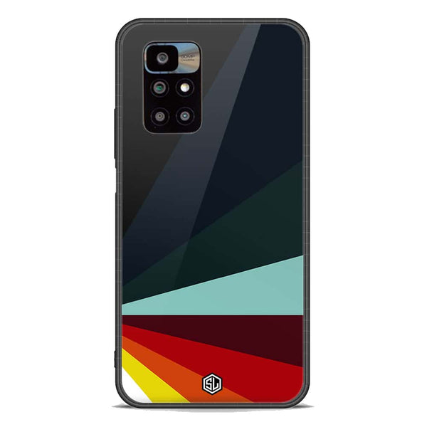 Retro Stripes Series Soft Phone Case - Premium Glass Case - Xiaomi Redmi 10 Prime