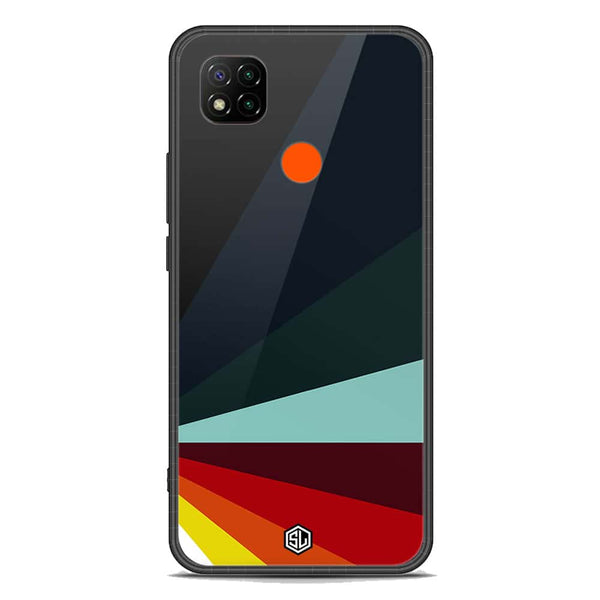 Retro Stripes Series Soft Phone Case - Premium Glass Case - Xiaomi Redmi 9C