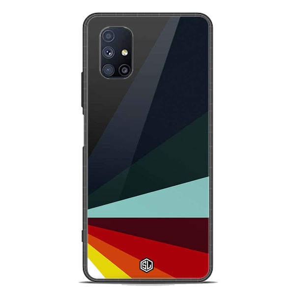 Retro Stripes Series Soft Phone Case - Premium Glass Case - Samsung Galaxy M51