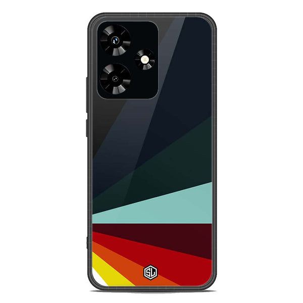 Retro Stripes Series Soft Phone Case - Premium Glass Case - Infinix Hot 30