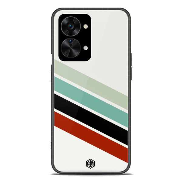 Retro Stripes Series Soft Phone Case - Premium Glass Case - OnePlus Nord 2T