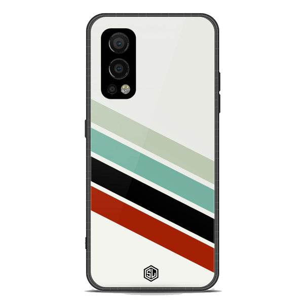 Retro Stripes Series Soft Phone Case - Premium Glass Case - OnePlus Nord 2