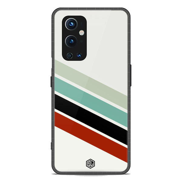 Retro Stripes Series Soft Phone Case - Premium Glass Case - OnePlus 9 Pro