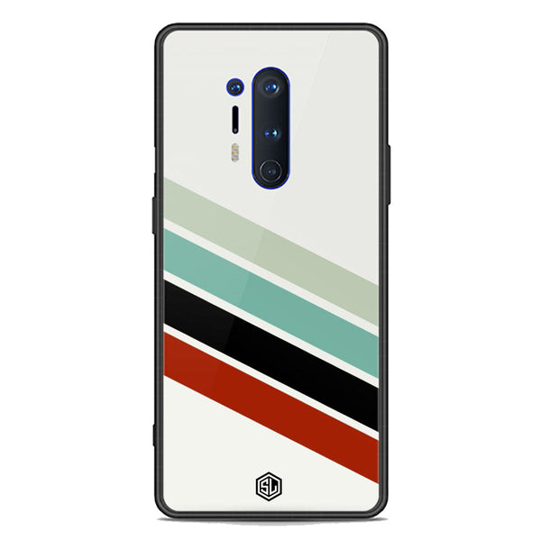 Retro Stripes Series Soft Phone Case - Premium Glass Case - OnePlus 8 Pro