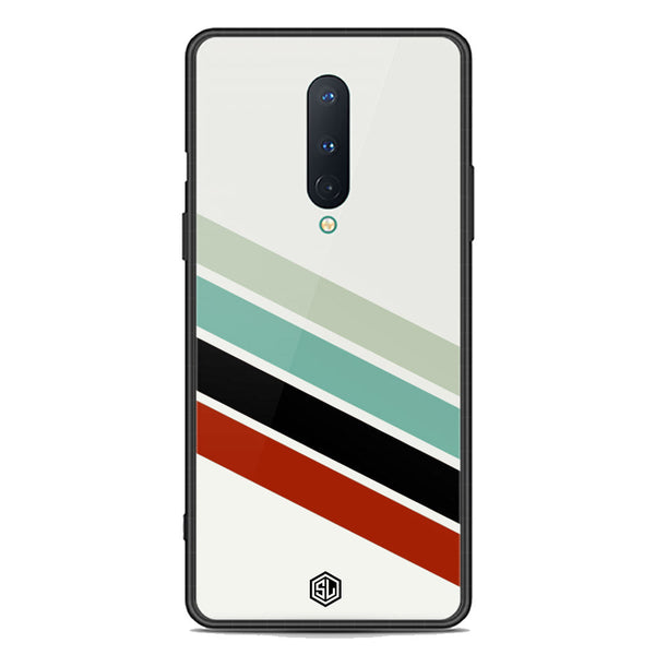 Retro Stripes Series Soft Phone Case - Premium Glass Case - OnePlus 8 4G