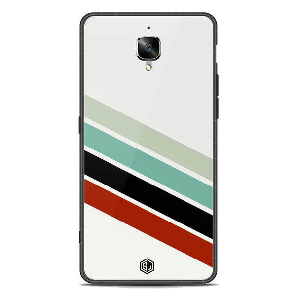 Retro Stripes Series Soft Phone Case - Premium Glass Case - OnePlus 3