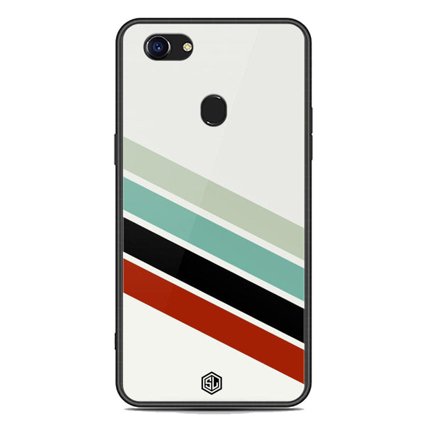 Retro Stripes Series Soft Phone Case - Premium Glass Case - Oppo F5