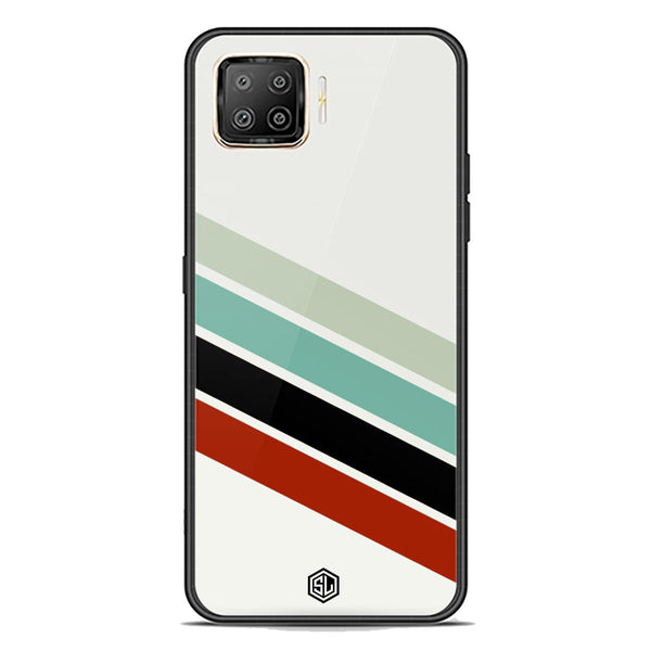 Retro Stripes Series Soft Phone Case - Premium Glass Case - Oppo A93