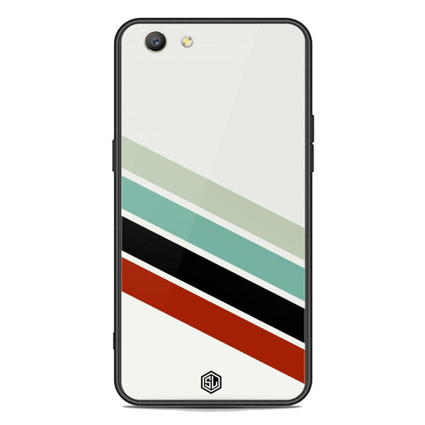 Retro Stripes Series Soft Phone Case - Premium Glass Case - Oppo A59