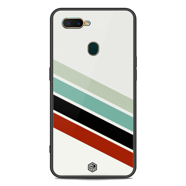 Retro Stripes Series Soft Phone Case - Premium Glass Case - Oppo A12s