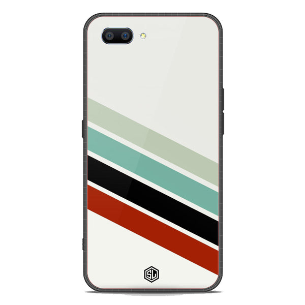 Retro Stripes Series Soft Phone Case - Premium Glass Case - Oppo A3s