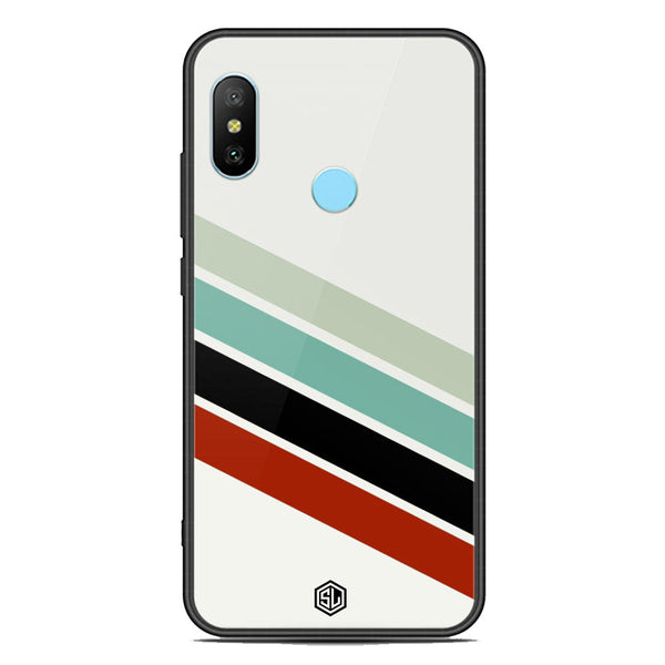 Retro Stripes Series Soft Phone Case - Premium Glass Case - Xiaomi Redmi Note 6