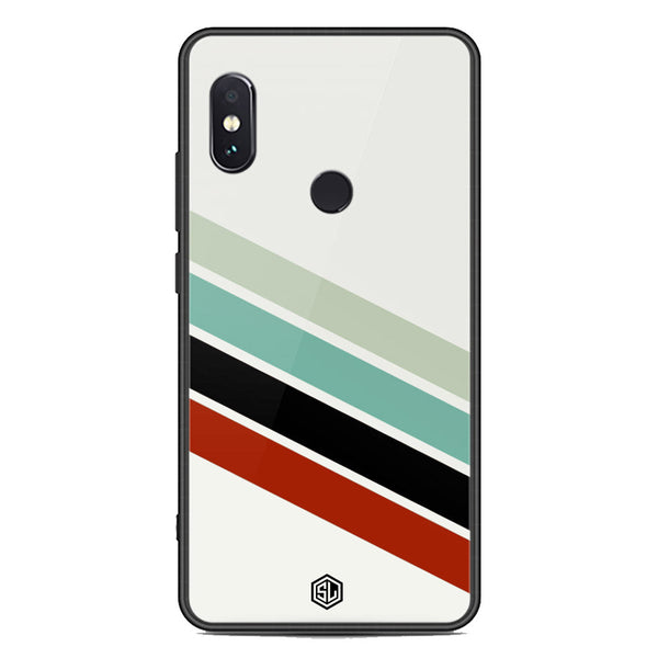 Retro Stripes Series Soft Phone Case - Premium Glass Case - Xiaomi Redmi Note 5 Pro