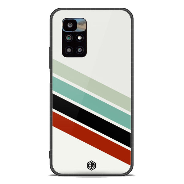 Retro Stripes Series Soft Phone Case - Premium Glass Case - Xiaomi Redmi 10 Prime