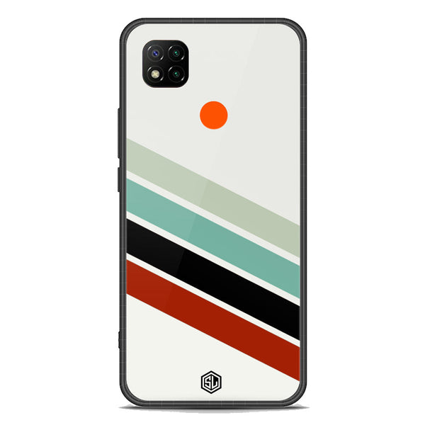 Retro Stripes Series Soft Phone Case - Premium Glass Case - Xiaomi Redmi 9C