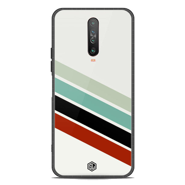 Retro Stripes Series Soft Phone Case - Premium Glass Case - Xiaomi Poco X2